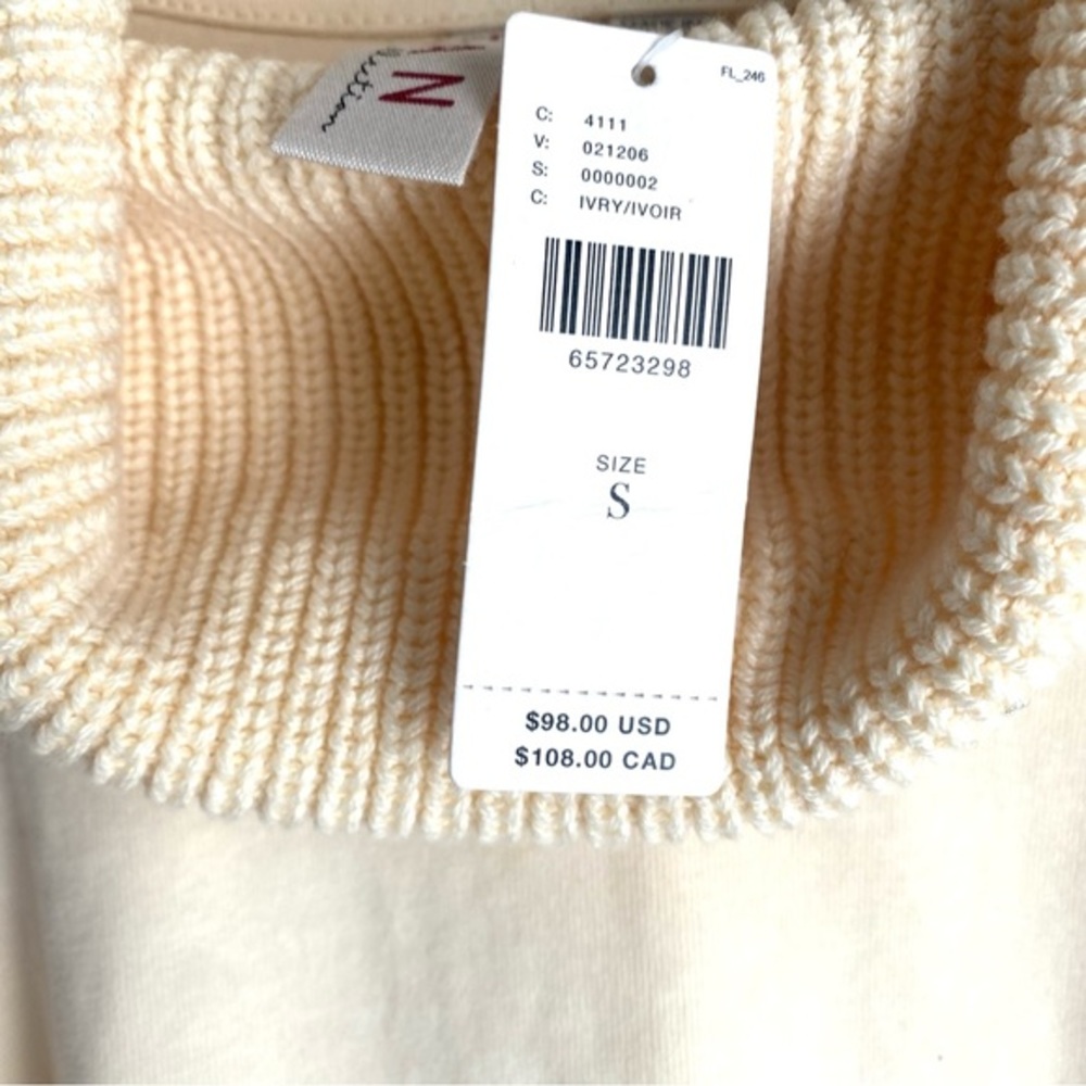 Dolan Anthropologie‎ Cowl Neck Sweatshirt/Sweater - Small - NEW with tags - Picture 10 of 12